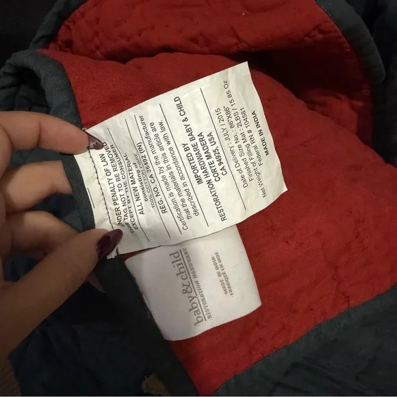 Restoration Hardware Vintage Stars Patterned Quilt - Picture 3 of 4